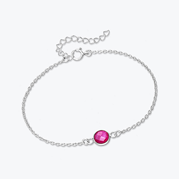 Stříbrný náramek s broušeným achátem - Ag925