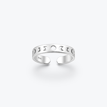 Stříbrný prsten na nohu Luna - Ag925