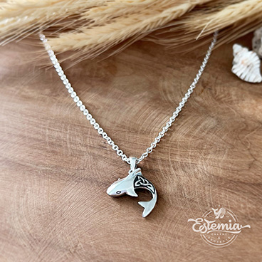 Stříbrný řetízek Žralok s keltským ornamentem - Ag925