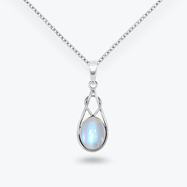 Stříbrný řetízek s měsíčním kamenem Unity - Ag925