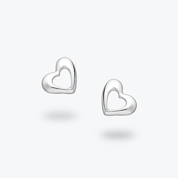 Stříbrné náušnice Srdíčka - Ag925