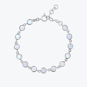 Stříbrný náramek s měsíčním kamenem Astral - Ag925