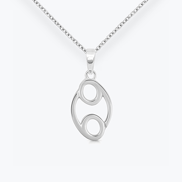 Stříbrný řetízek se znamením zvěrokruhu Rak - Ag925