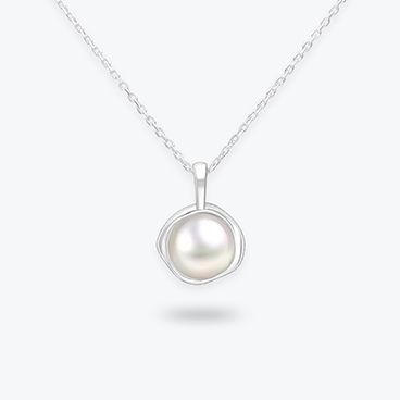 Stříbrný řetízek s perlou Pearl - Ag925