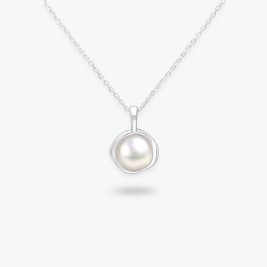 Stříbrný řetízek s perlou Pearl - Ag925