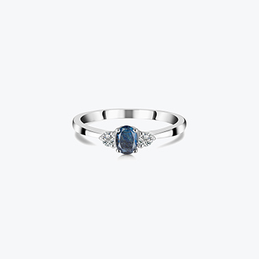 Stříbrný prsten Labradorit a topaz - Ag925