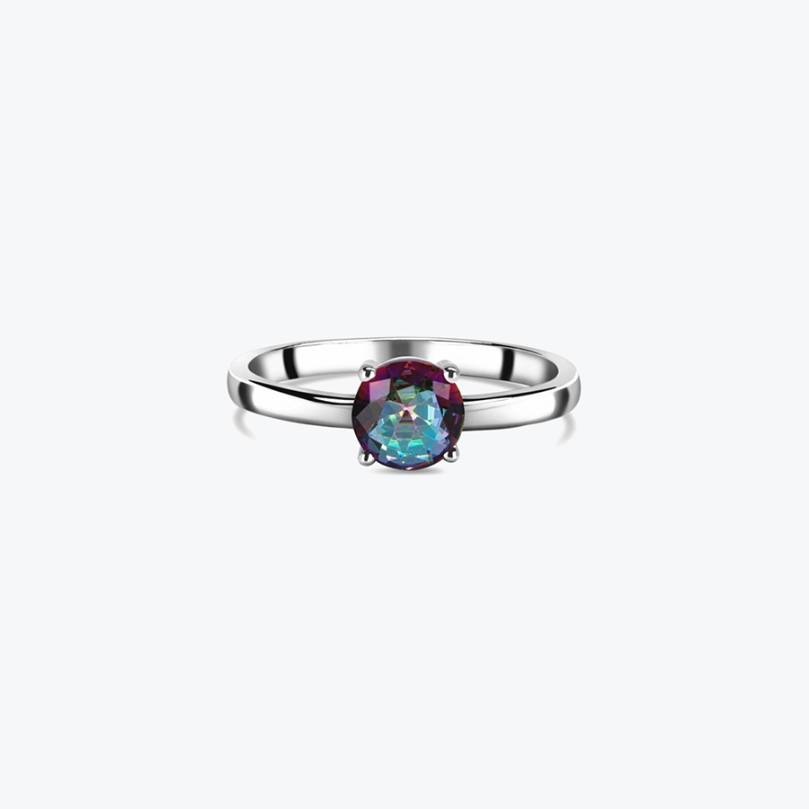 Stříbrný prsten mystic topaz - Ag925