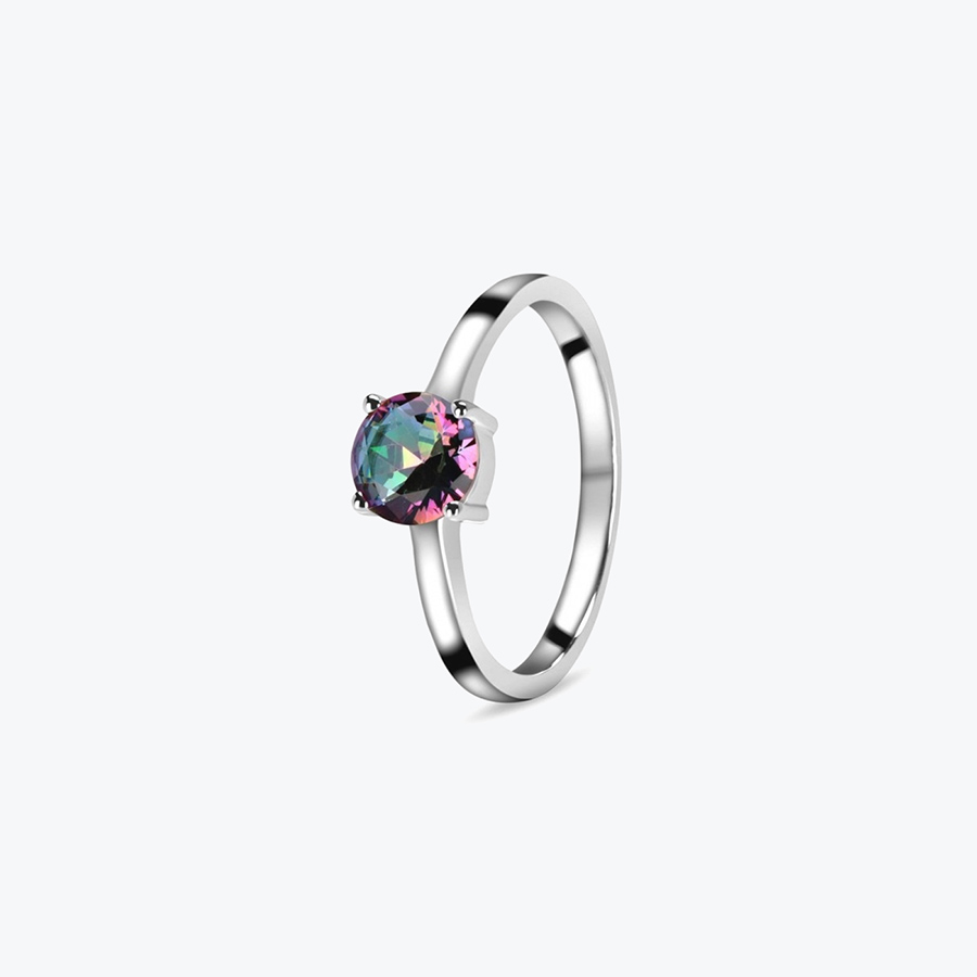 Stříbrný prsten mystic topaz - Ag925