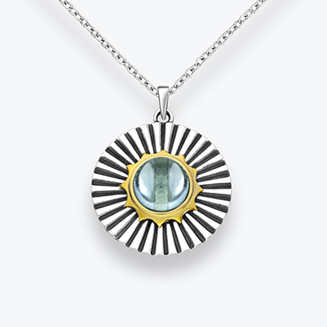 Stříbrný řetízek s chalcedonem Solara - Ag925