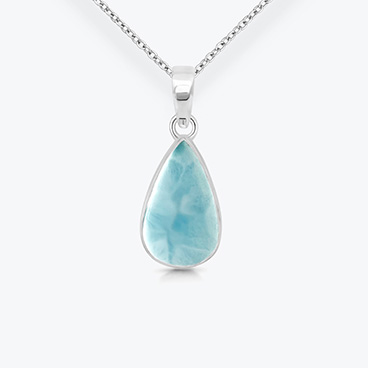 Stříbrný řetízek s larimarem Maris - Ag925