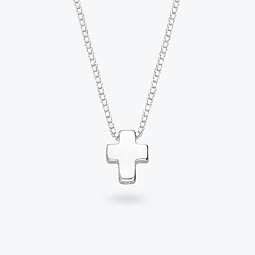 Stříbrný řetízek Křížek - Ag925