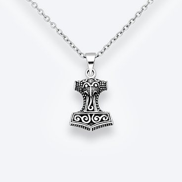 Stříbrný řetízek Thorovo kladivo - Ag925