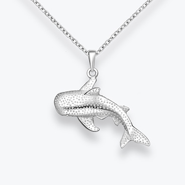 Stříbrný řetízek se žralokem obrovským - Ag925