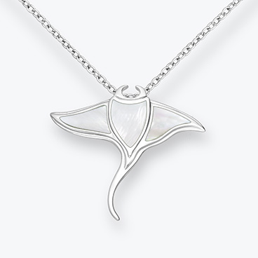 Stříbrný řetízek Manta s perletí - Ag925