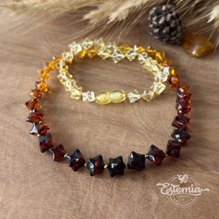 Dámský náhrdelník z broušeného jantaru Aurelia